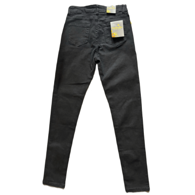 Jean noir uni femme 2