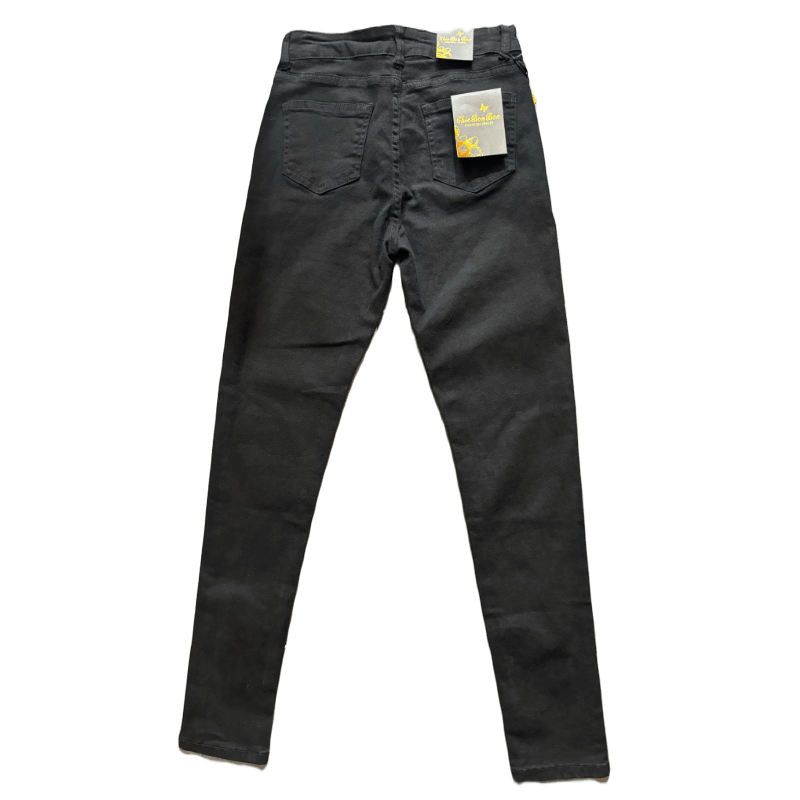 Jean noir uni femme