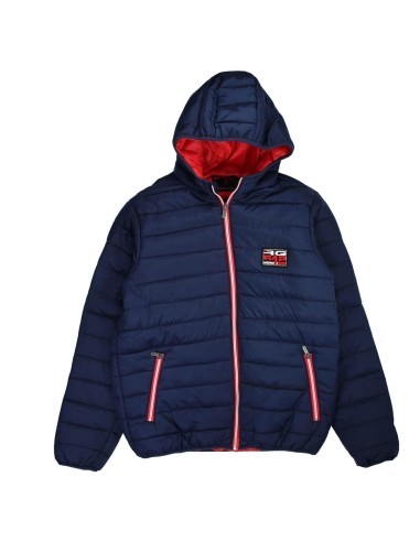 Doudoune homme RG512 bleu marine à capuche – Confort et style urbain