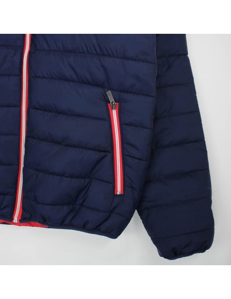 Doudoune homme RG512 bleu marine à capuche – Confort et style urbain