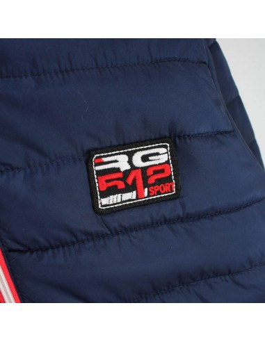 Doudoune homme RG512 bleu marine à capuche – Confort et style urbain