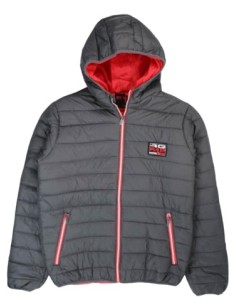 Doudoune homme RG512 gris à capuche – Style moderne et chaleur assurée