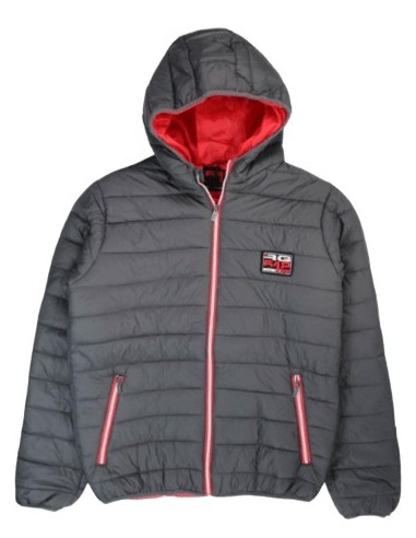 Doudoune homme RG512 gris à capuche – Style moderne et chaleur assurée