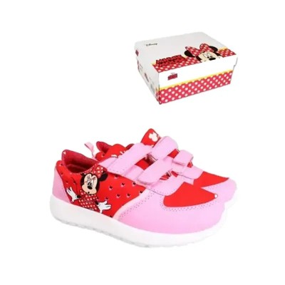 Basket Minnie rose et rouge
