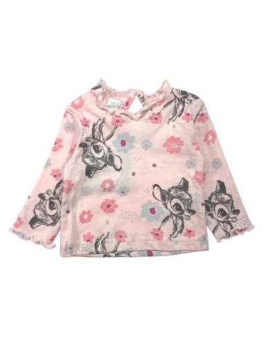 Robe Fille Disney Bambi – Ensemble 2 pièces coton avec T-shirt Rose et