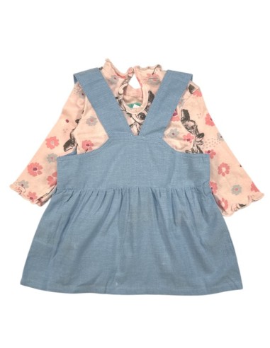 Robe Fille Disney Bambi – Ensemble 2 pièces coton avec T-shirt Rose et