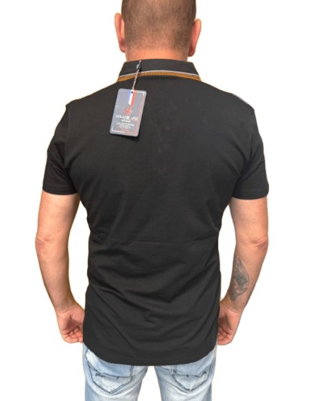 Polo homme bicolore gris et noir – Look chic et décontracté