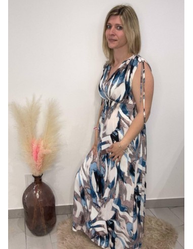 Robe Mélanie bleu/gris (magique)