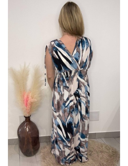 Robe Mélanie bleu/gris (magique)