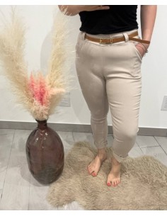 Pantalon Evelyne beige