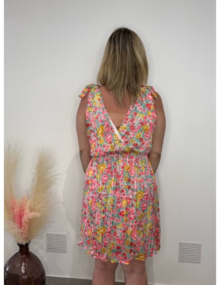 Robe d'Été Fleurie Multicolore Taille Unique | Légère, Fluide & Fémini