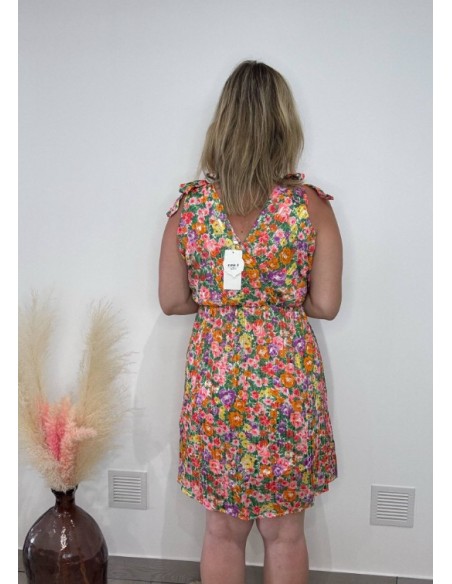 Robe d'Été Fleurie Multicolore Taille Unique | Légère, Fluide & Fémini