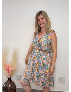 Robe d'Été Fleurie Multicolore Taille Unique | Légère, Fluide & Fémini