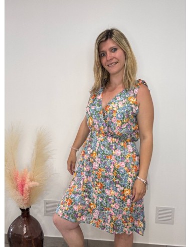 Robe d'Été Fleurie Multicolore Taille Unique | Légère, Fluide & Fémini