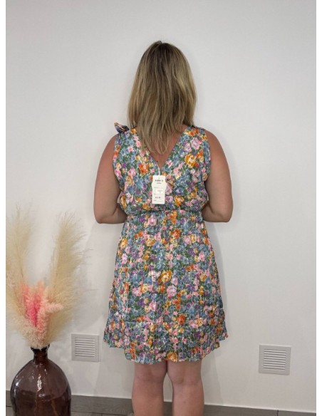 Robe d'Été Fleurie Multicolore Taille Unique | Légère, Fluide & Fémini