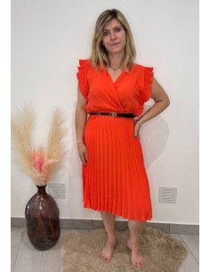Robe Zélie orange