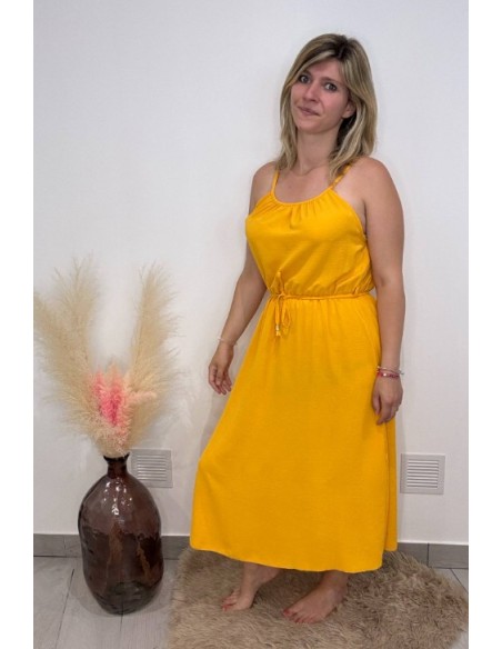 Robe Ophélie moutarde