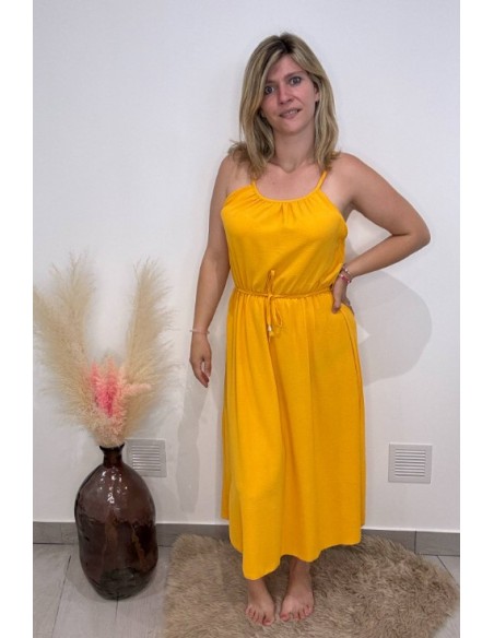 Robe Ophélie moutarde