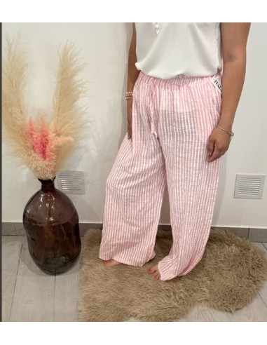 Pantalon Léa rose