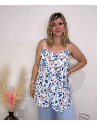 Top Laure bleu