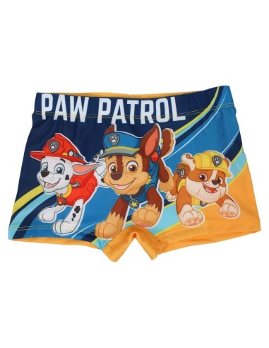 Boxer de bain Paw Patrol orange