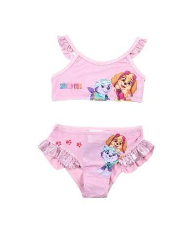 Maillot de bain 2P La Pat' Patrouille rose clair