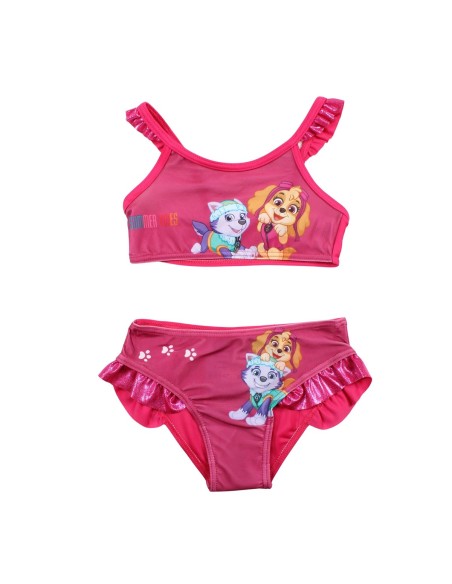 Maillot de bain 2P La Pat' Patrouille rose foncé