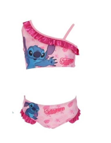 Maillot de bain 2P Stitch rose