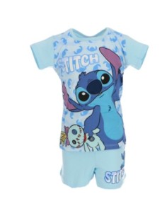 Ensemble short Stitch bleu mixte