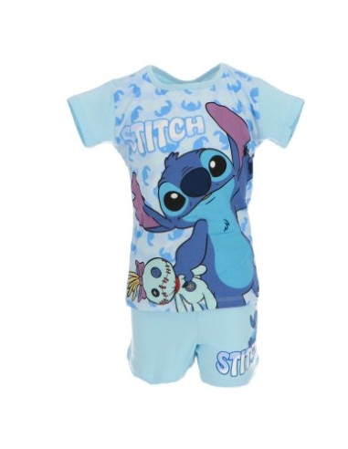 Ensemble short Stitch bleu mixte