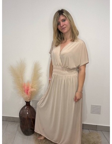 Robe longue grande taille – viscose extensible du 42 au 54