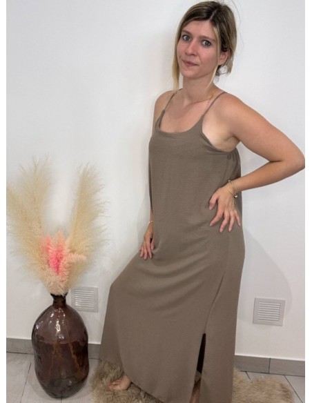 Robe Nina taupe
