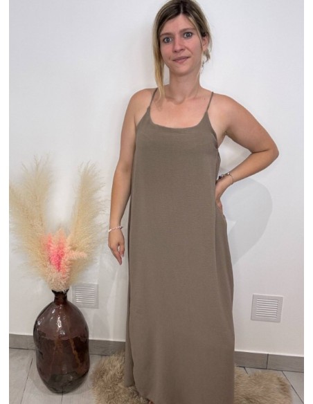 Robe Nina taupe