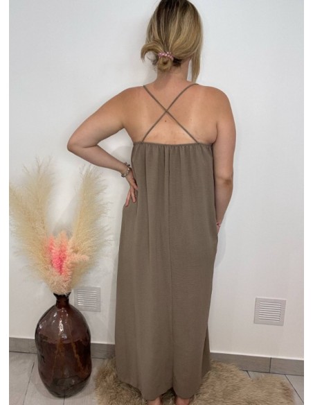 Robe Nina taupe