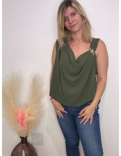 Top Bianca kaki 50/56