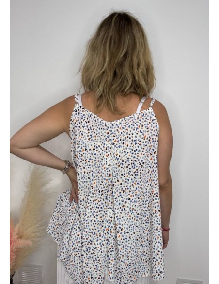 Top  Fanny bleu