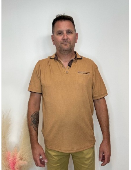 Polo homme camel