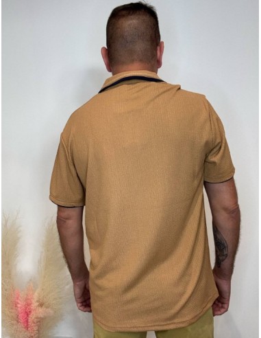Polo homme camel