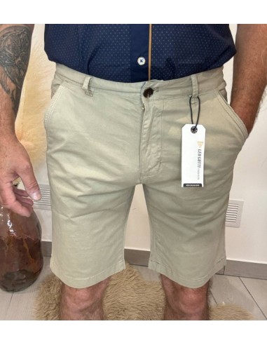 Short chino homme beige