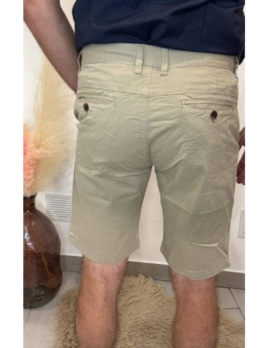 Short chino homme beige