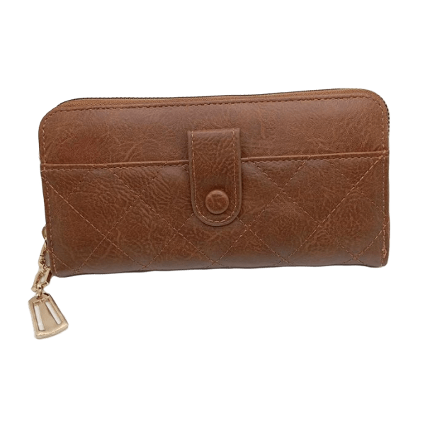 Porte feuille marron femme