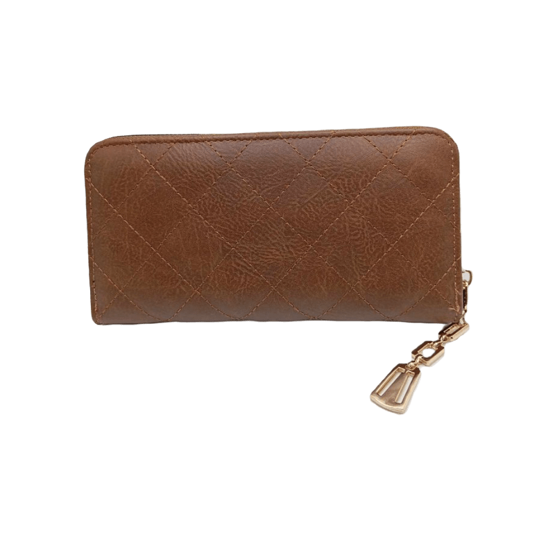 Porte feuille marron femme