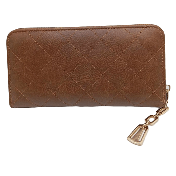 Porte feuille marron femme