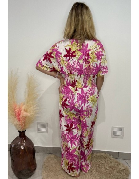 Combi pantalon Christelle rose (magique)