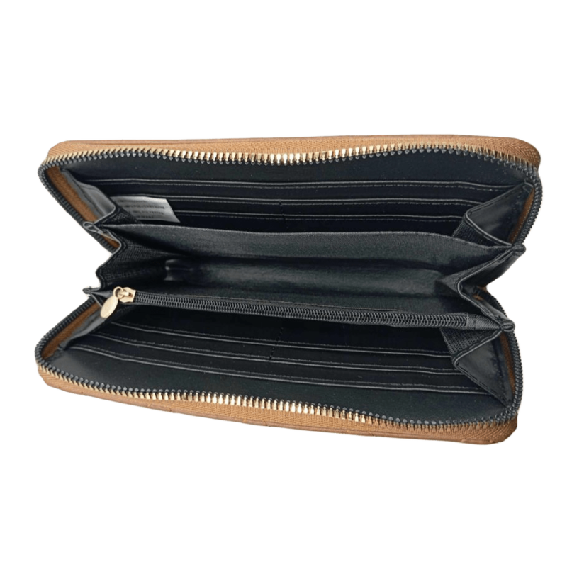 Porte feuille marron femme
