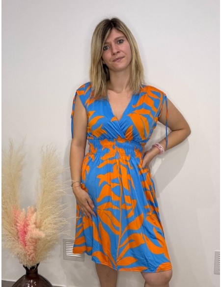 Robe Lydie orange (magique)