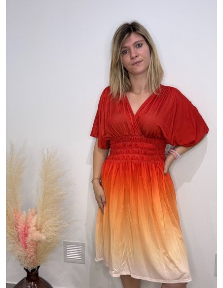 Robe Virginie orange (magique)