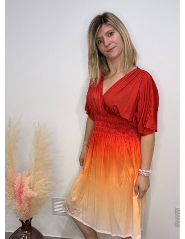 Robe Virginie orange (magique)