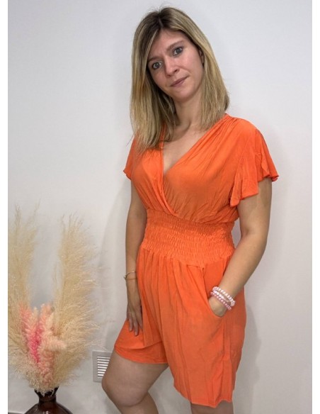 Combi short Johanna orange (magique)