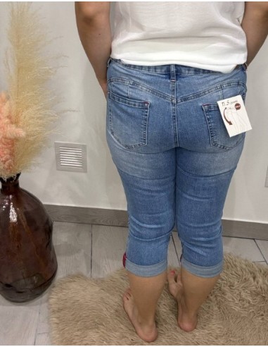 Pantacourt en jeans Mylène